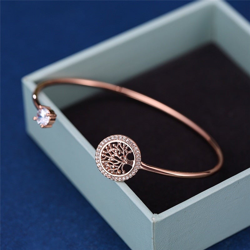 Lumina Pulseira Ajustável Árvore Da Vida - Estilo Único - Ines Braga