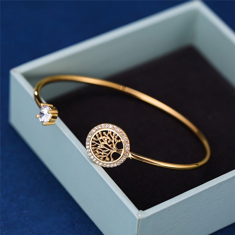 Lumina Pulseira Ajustável Árvore Da Vida - Estilo Único - Ines Braga