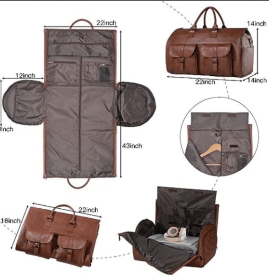 Luna | Bolsa de Viagem Compacta em Couro Sintético - Ines Braga