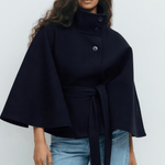 Lusana - Casaco elegante com cinto - Ines Braga