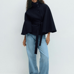 Lusana - Casaco elegante com cinto - Ines Braga