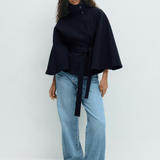 Lusana - Casaco elegante com cinto - Ines Braga