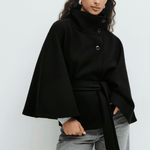 Lusana - Casaco elegante com cinto - Ines Braga