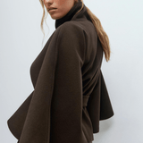 Lusana - Casaco elegante com cinto - Ines Braga