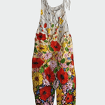 Macacão vintage floral estilo retrô - Ines Braga