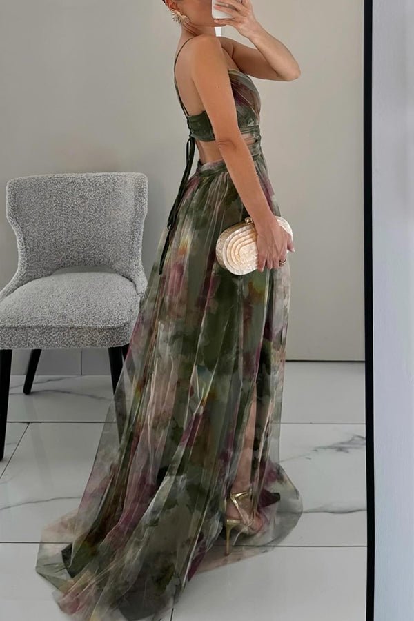 Madeline | Vestido Longo Floral para uma Elegância sem Esforço - Ines Braga