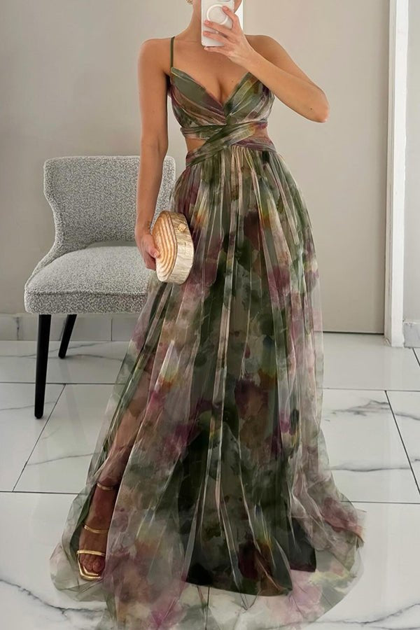 Madeline | Vestido Longo Floral para uma Elegância sem Esforço - Ines Braga