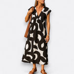 Magda| Vestido fluido com decote em V - Ines Braga
