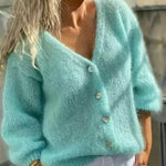 Manuela | Camisola de Malha com Botões e Manga Comprida - Ines Braga