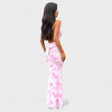 Mara™ | vestido floral cor - de - rosa - Ines Braga