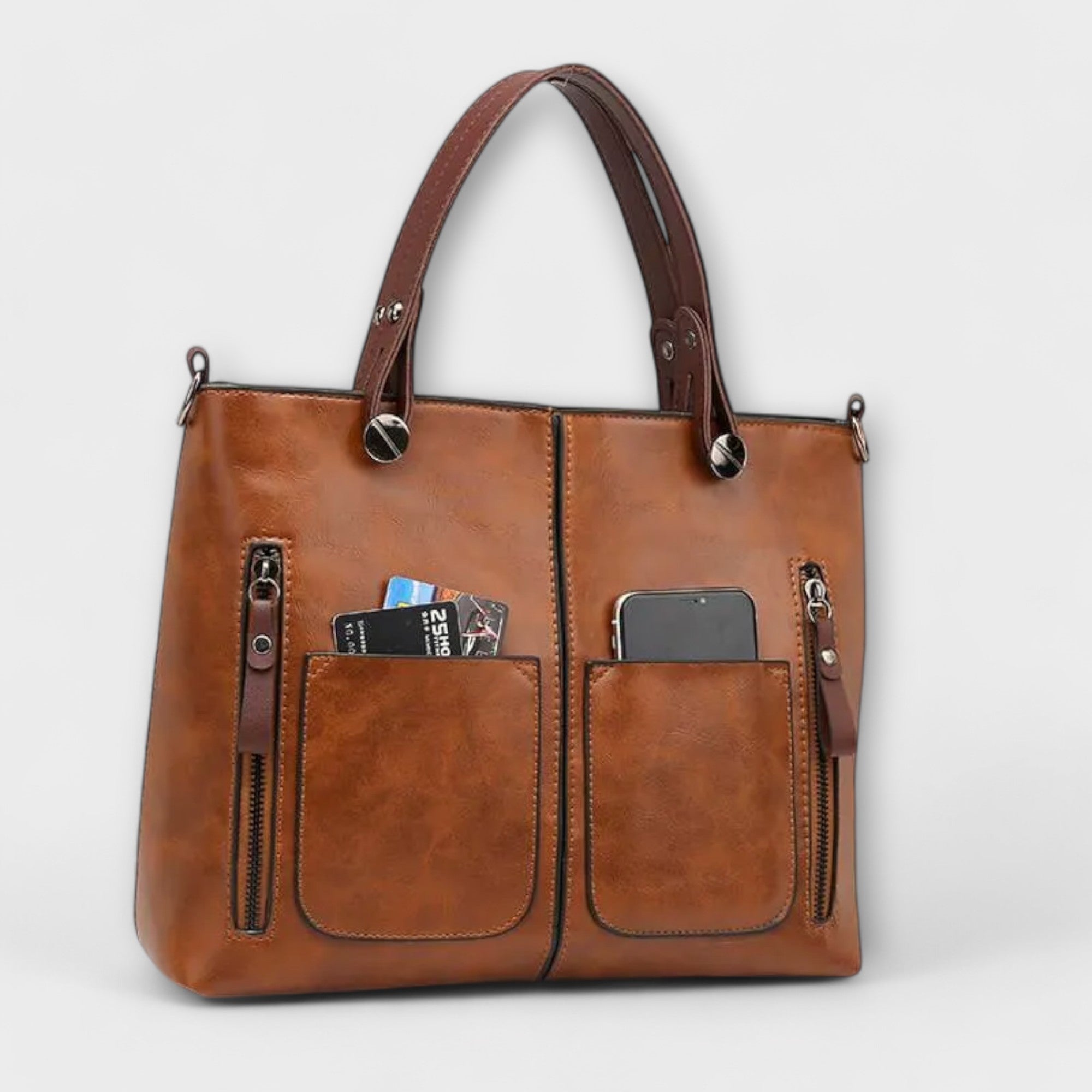 Maria. - Bolsa de couro elegante - Ines Braga