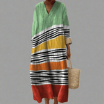 Mariana™ | Vestido Maxi Casual com Risca - Ines Braga