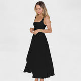 Maribel - Vestido Midi com decote quadrado - Ines Braga