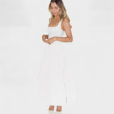 Maribel - Vestido Midi com decote quadrado - Ines Braga