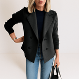 Marta™ | Casaco Elegante Com Mangas em Malha - Ines Braga