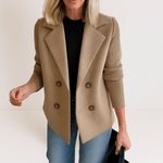 Marta™ | Casaco Elegante Com Mangas em Malha - Ines Braga