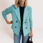 Marta™ | Casaco Elegante Com Mangas em Malha - Ines Braga