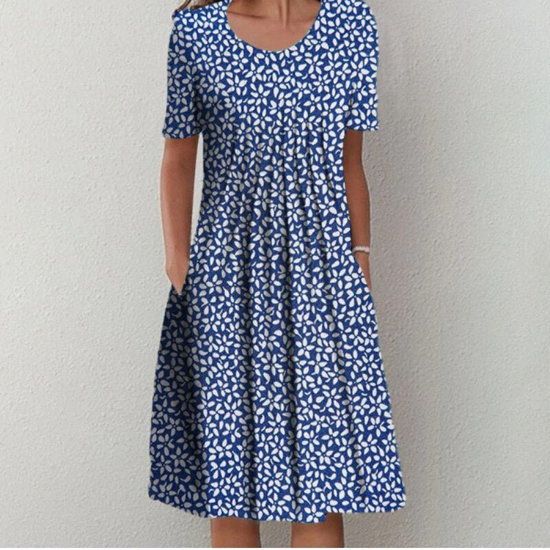 Marta | Vestido Midi com Camadas e Cobertura Modeladora - Ines Braga