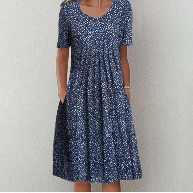 Marta | Vestido Midi com Camadas e Cobertura Modeladora - Ines Braga