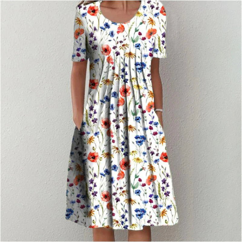 Marta | Vestido Midi com Camadas e Cobertura Modeladora - Ines Braga