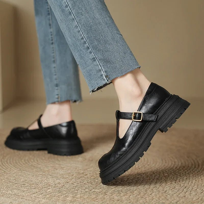 Mary Janes - Sapato Elegante em Couro - Ines Braga