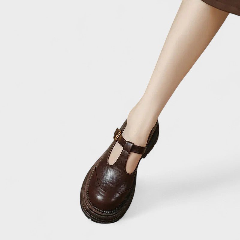 Mary Janes - Sapato Elegante em Couro - Ines Braga