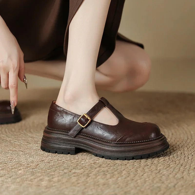 Mary Janes - Sapato Elegante em Couro - Ines Braga