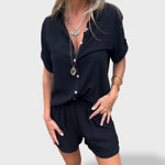 Matilde™｜Conjunto de Linho Leve de Verão - Ines Braga