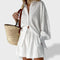 Maud | Conjunto de camisa e shorts de linho chique - Ines Braga