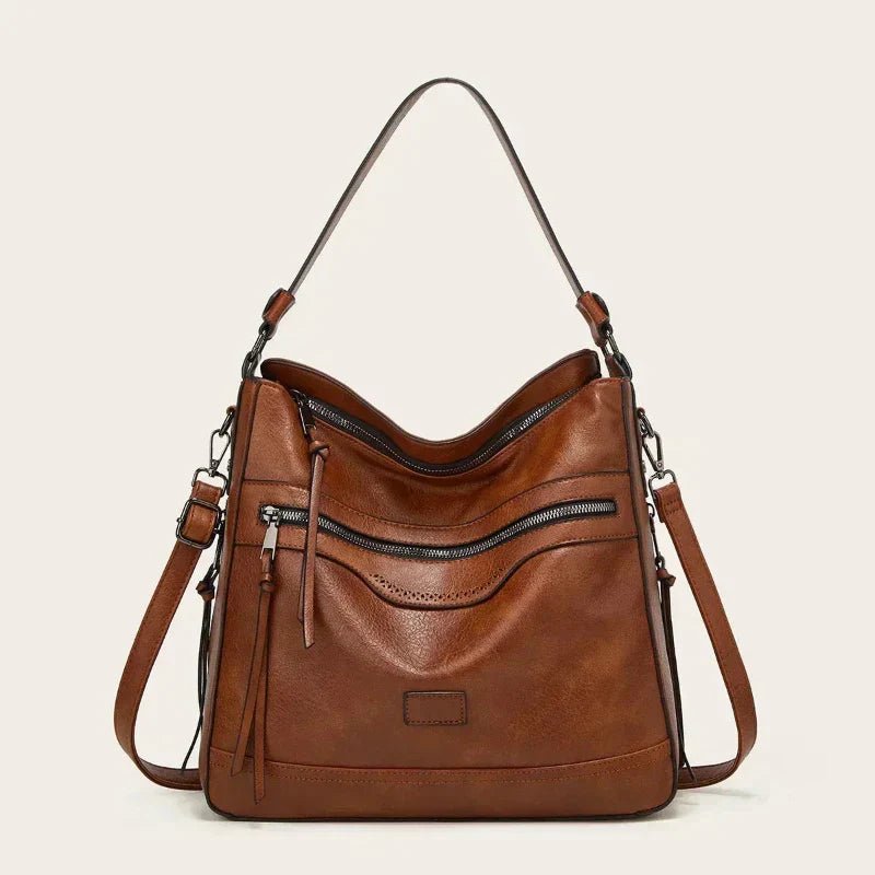 Maya | Bolsa de Ombro em Couro Premium Espaçosa e Versátil - Ines Braga