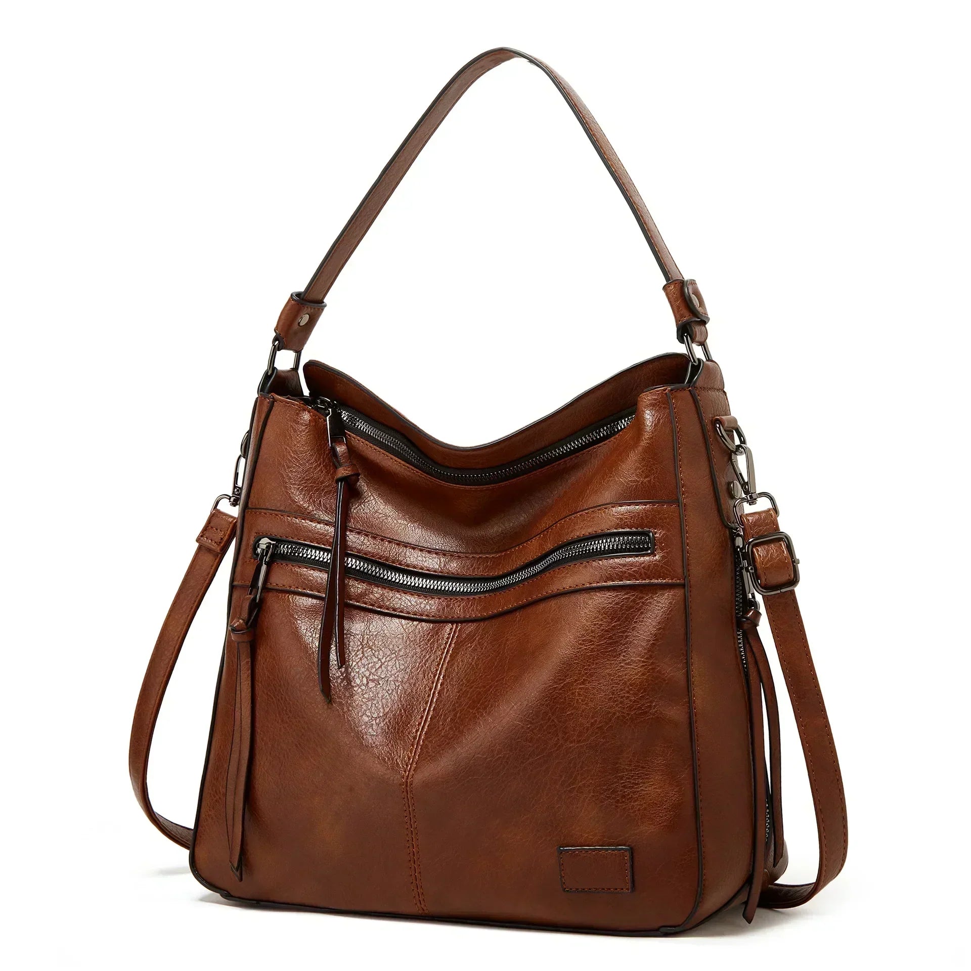 Maya | Bolsa de Ombro em Couro Premium Espaçosa e Versátil - Ines Braga
