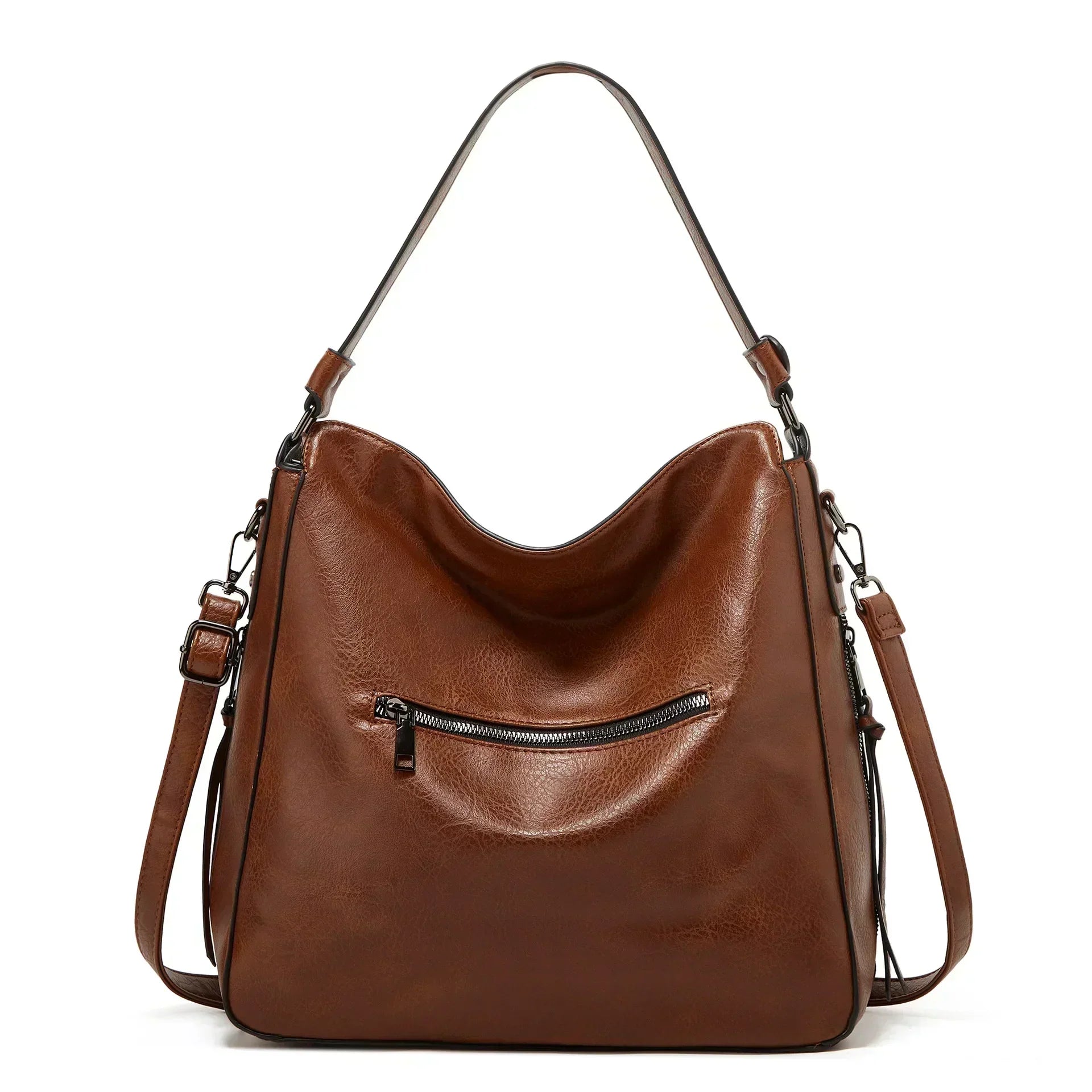 Maya | Bolsa de Ombro em Couro Premium Espaçosa e Versátil - Ines Braga