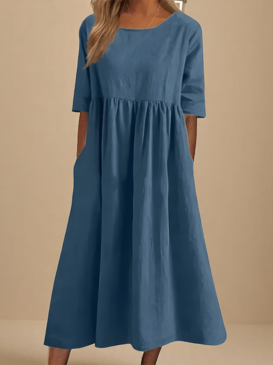 Minea™ | Vestido Em Algodão Arejado - Ines Braga