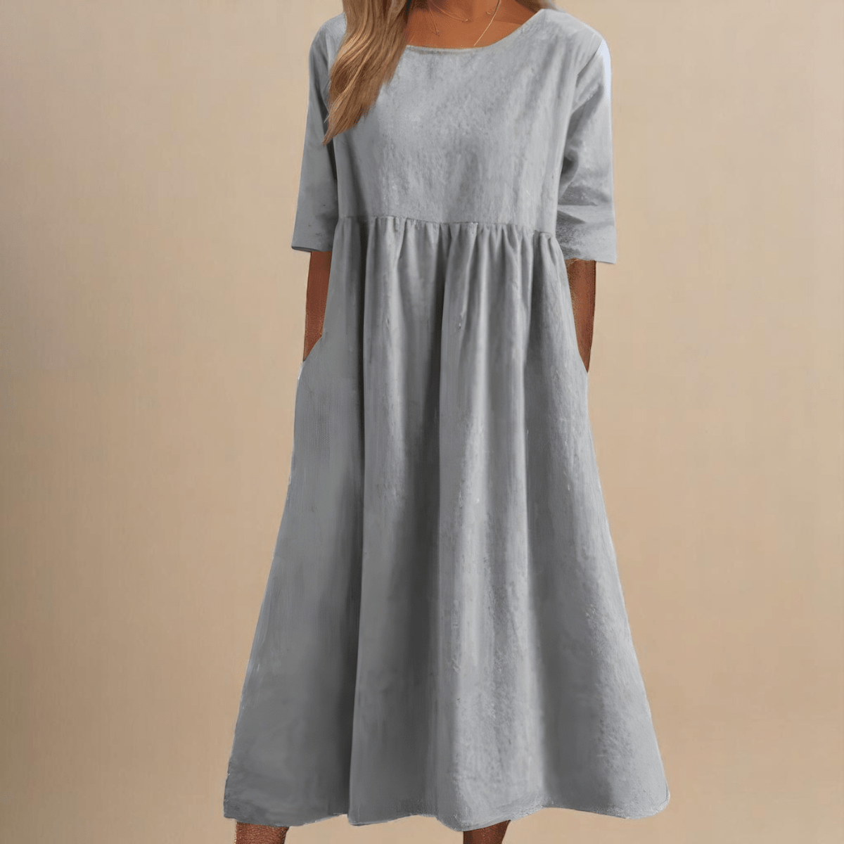 Minea™ | Vestido Em Algodão Arejado - Ines Braga