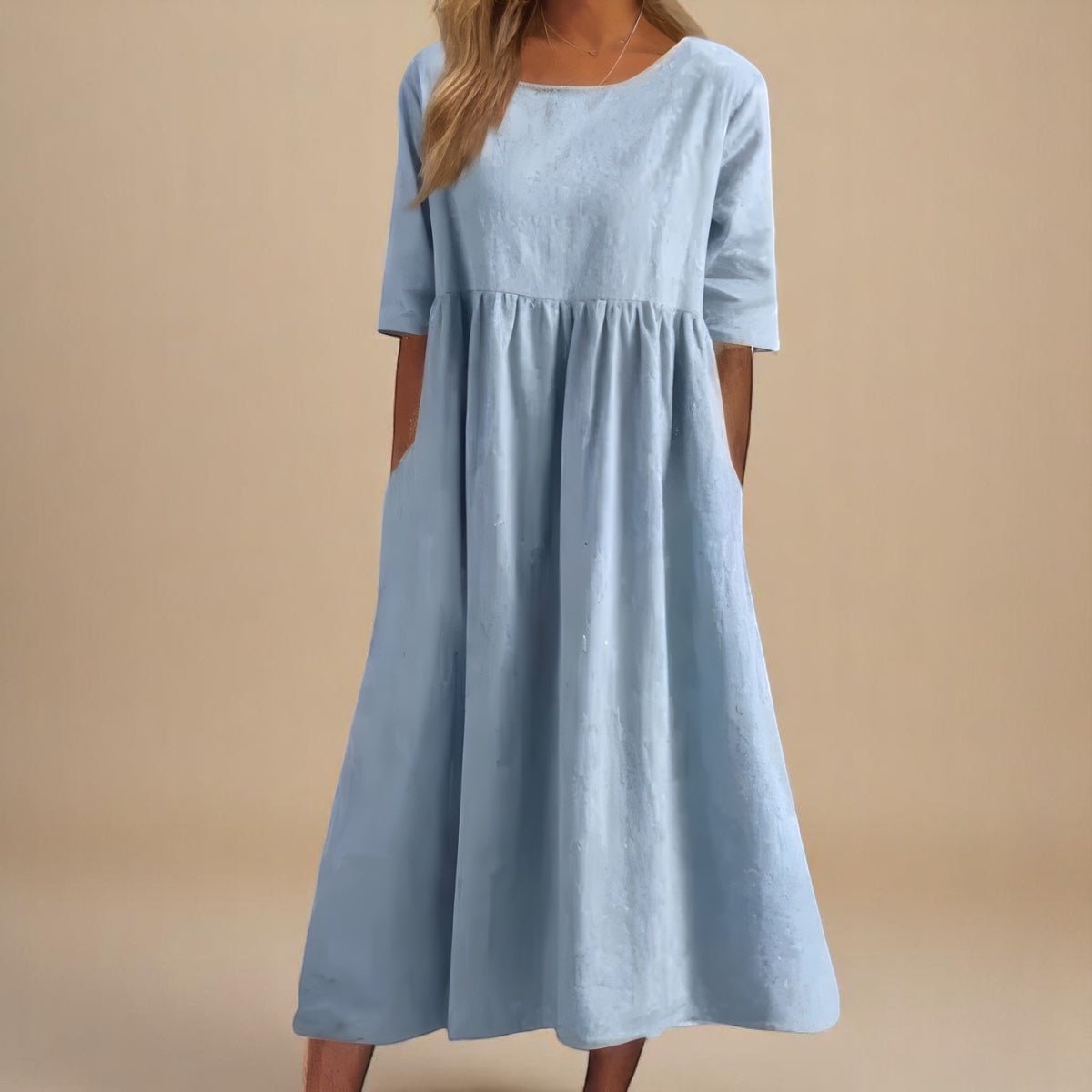 Minea™ | Vestido Em Algodão Arejado - Ines Braga