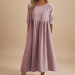 Minea™ | Vestido Em Algodão Arejado - Ines Braga