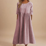 Minea™ | Vestido Em Algodão Arejado - Ines Braga
