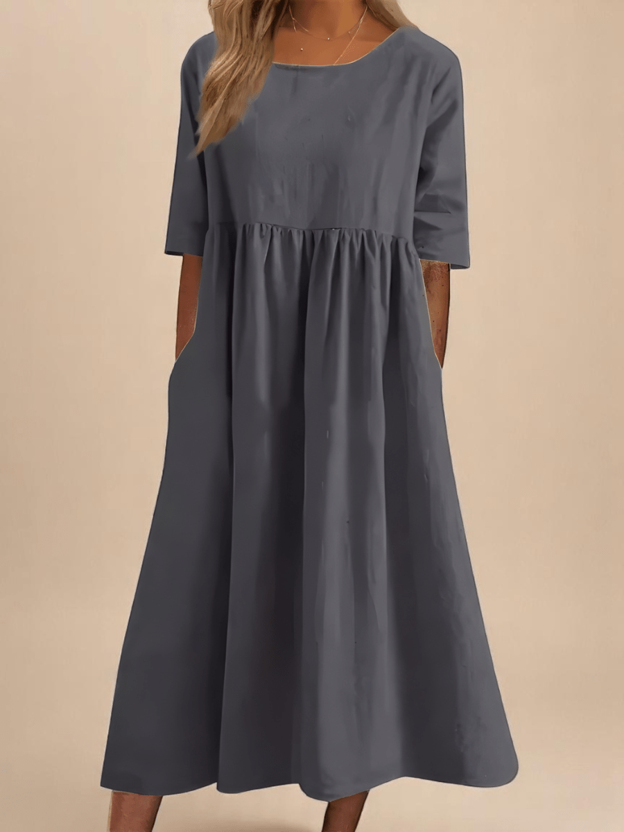 Minea™ | Vestido Em Algodão Arejado - Ines Braga
