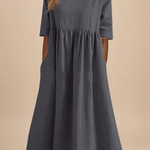 Minea™ | Vestido Em Algodão Arejado - Ines Braga