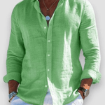 MIRAVO | Camisa casual em linho para homem - Ines Braga