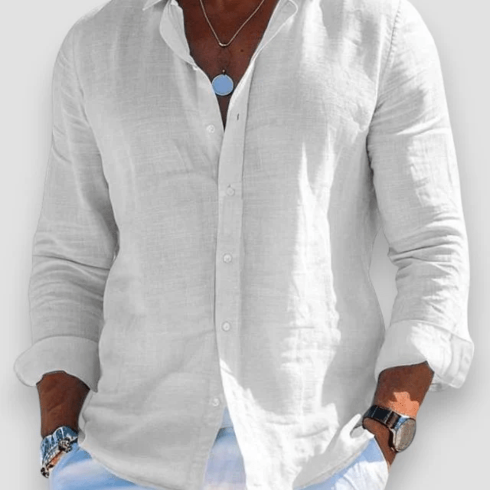 MIRAVO | Camisa casual em linho para homem - Ines Braga