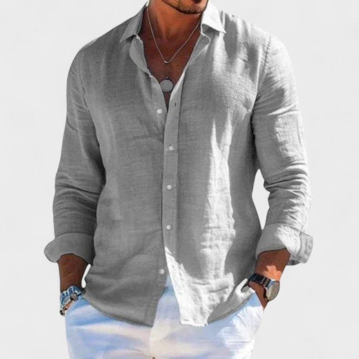 MIRAVO | Camisa casual em linho para homem - Ines Braga
