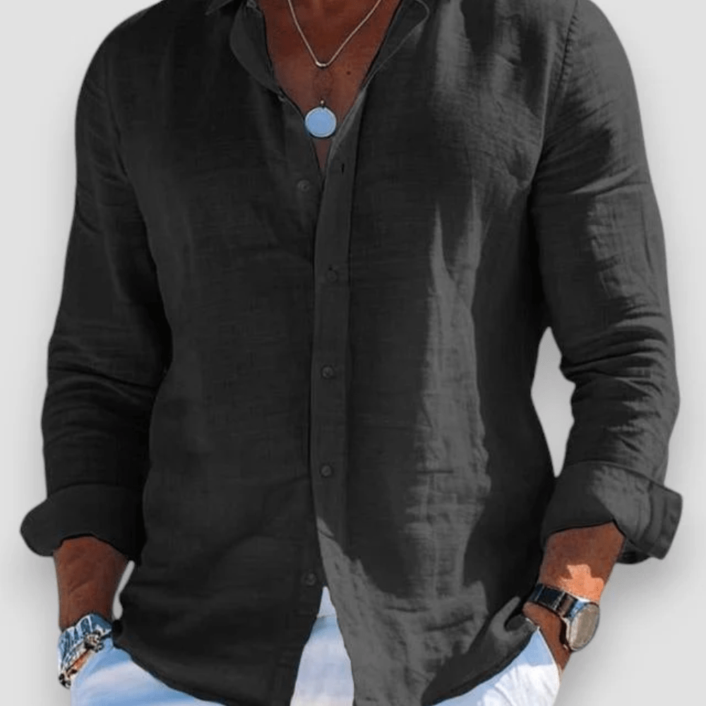MIRAVO | Camisa casual em linho para homem - Ines Braga