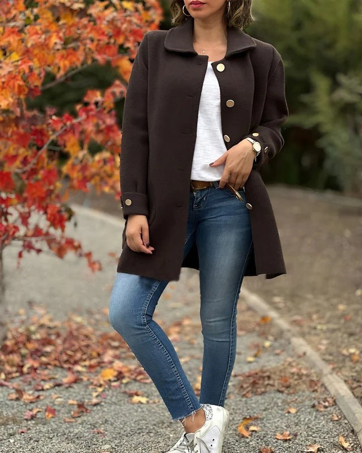 MOANA | Casaco Oversized Clássico com Botão - Ines Braga