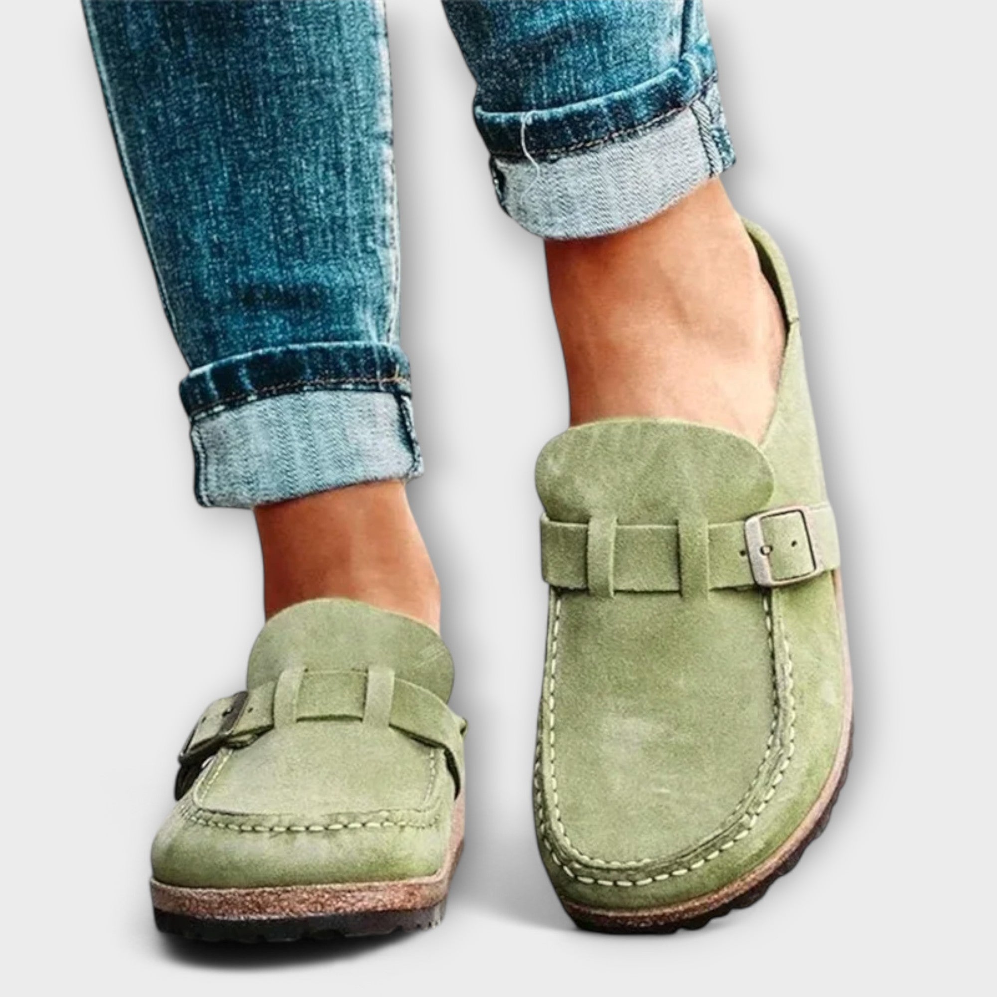 Mocassins Ortópedicos Femininos com Fecho Decorativo - Ines Braga