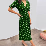 Monica™ | Vestido Elegante de Bolinhas - Ines Braga