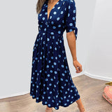 Monica™ | Vestido Elegante de Bolinhas - Ines Braga