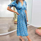 Monica™ | Vestido Elegante de Bolinhas - Ines Braga