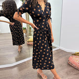 Monica™ | Vestido Elegante de Bolinhas - Ines Braga
