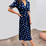 Monica™ | Vestido Elegante de Bolinhas - Ines Braga